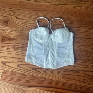 garage white corset